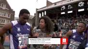 Kingston College Reacts After Winning 4x400 Relay at 2024 Penn Relays