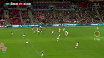 South Africa Rugby Star Sacha Feinberg Mngomezulu Scores First Try vs. Japan
