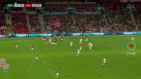 South Africa Rugby Star Sacha Feinberg Mngomezulu Scores First Try vs. Japan