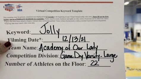 Academy of Our Lady [Game Day Varsity - Large] 2021 NCA & NDA December Virtual Championship