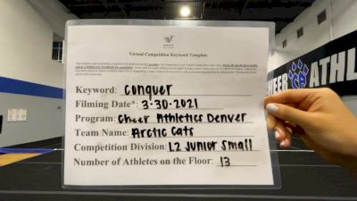 Cheer Athletics - Denver - ArcticCAts [L2 Junior - Small - A] 2021 Varsity All Star Winter Virtual Competition Series: Event V