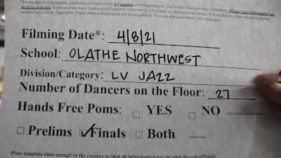 Olathe Northwest High School [Virtual Large Varsity - Jazz Finals] 2021 NDA High School National Championship
