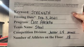 Core Athletix - Steel [L4 Junior - Small] 2021 Varsity All Star Winter Virtual Competition Series: Event II