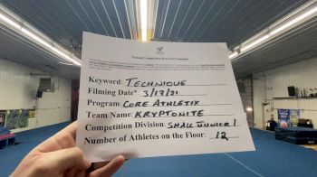 Core Athletix - Kryptonite [L1 Junior - Small] 2021 Varsity All Star Winter Virtual Competition Series: Event IV