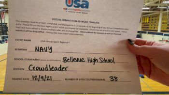 Bellevue High School [Crowdleader] 2021 USA Virtual Spirit Regional I