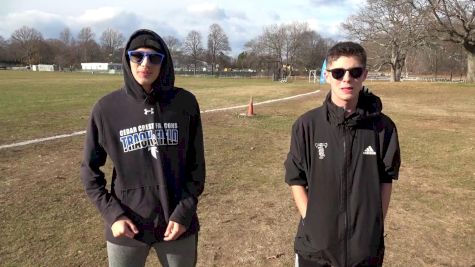 Travis Furmanski and Liam Hodge Pre-Meet Brooks XC Northeast Championships