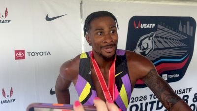 Brandon Hicklin Places 2nd in Men's 200m, Speaks on 100m/200m Double & Sprint Growth | Post-Race Interview 2026 USATF