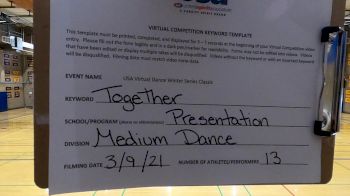 Presentation High School [Dance Varsity - Medium] 2021 USA Virtual Dance Winter Classic