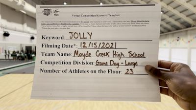 Mayde Creek High School [Game Day Varsity - Large] 2021 NCA & NDA December Virtual Championship