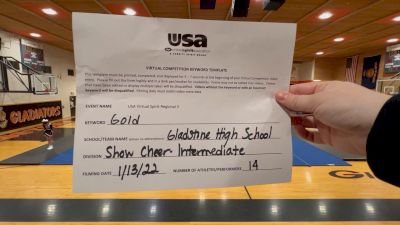 Gladstone High School [Varsity Show Cheer Intermediate] 2022 USA Virtual Spirit Regional II