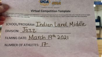 Indian Land Middle School [Junior High - Jazz] 2021 UCA & UDA March Virtual Challenge