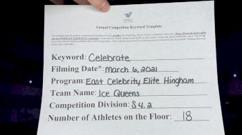 East Celebrity Elite - Hingham - Ice Queens [L4.2 Senior - Small] 2021 Spirit Festival Virtual Nationals