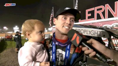 Logan Seavey Reacts After Friday USAC Lernerville Commonwealth Clash Win