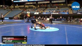 197 lbs Prelim Round 2 - Gabe Carranza, Colorado Mesa vs Wyatt Miller, Grand Valley State