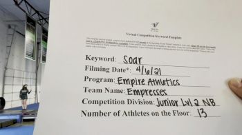 Empire Athletics - Empresses [L2 Junior - Non-Building] 2021 The Regional Summit Virtual Championships