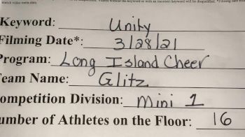 Long Island Cheer - Glitz [L1 Mini] 2021 Mid Atlantic Virtual Championship