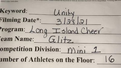Long Island Cheer - Glitz [L1 Mini] 2021 Mid Atlantic Virtual Championship