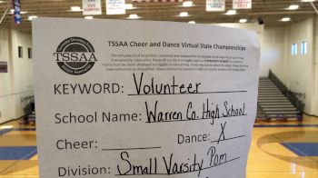 Warren County High School [Small Varsity - Pom] 2021 TSSAA Cheer & Dance Virtual State Championships