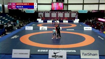 65 kg Round 2 - Mallory Velte, USA vs Paula Montoya, COL