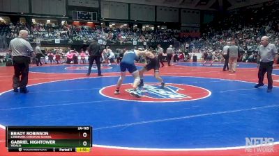 2A-165 1st Place Match - Gabriel Hightower (Vidalia) vs Brady Robinson (Landmark Christian School)