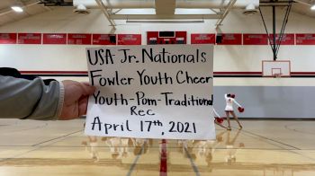 Fowler Youth Cheer [Youth - Pom - Traditional Rec] 2021 USA Spirit & Dance Virtual National Championships