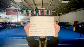 Tigar Gymnastics & Cheer - TIGAR Sharks [L1 Junior - D2 - Small - A] 2021 Varsity All Star Winter Virtual Competition Series: Event III