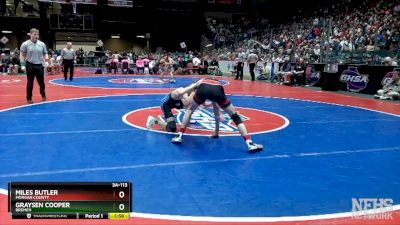 3A-113 1st Place Match - Graysen Cooper (Bremen) vs Miles Butler (Morgan County)