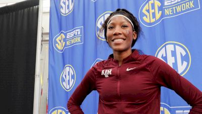 Texas A&M's Lamar Distin is now the collegiate record-holder in the HJ