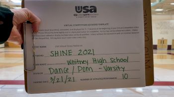 Whitney High School [Dance/Pom Varsity] 2021 USA Spirit & Dance Virtual National Championships