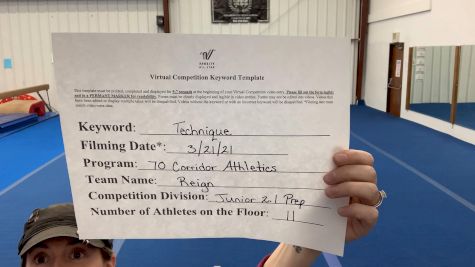 70 Corridor Athletics [L2.1 Junior - PREP L2.1 Junior - PREP - D2] 2021 Varsity Virtual Competition Series - Prep & Novice II