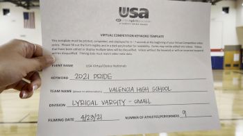 Valencia High School [Lyrical Varsity - Small Finals] 2021 USA Spirit & Dance Virtual National Championships