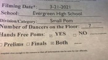 Evergreen High School [Virtual Small Varsity - Pom Finals] 2021 NDA High School National Championship