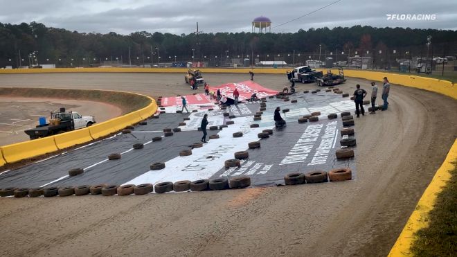 Senoia Raceway Counters Hurricane Nicole's Punch With Tarp Project To Save Peach State