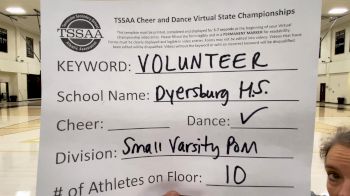 Dyersburg High School [Small Varsity - Pom] 2021 TSSAA Cheer & Dance Virtual State Championships