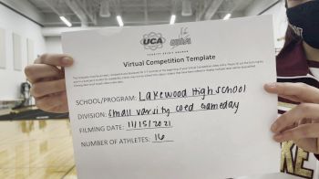 Lakewood High School [Game Day - Small Varsity Coed] 2021 UCA West Virtual Regional
