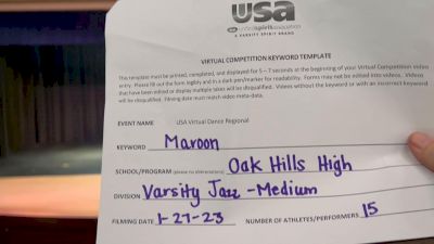 Oak Hills High School [Jazz - Medium] 2023 USA Virtual Dance Regional
