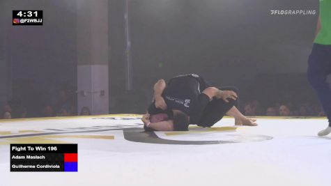 Guilherme  Cordiviola vs Adam Maslach | Fight To Win 196