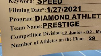 Diamond Athletics - Prestige [L2 Junior - D2 - Medium] 2021 Varsity All Star Winter Virtual Competition Series: Event I