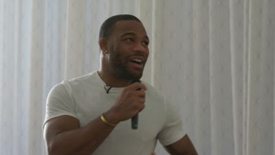 Tamyra Mensah Stock And Jordan Burroughs Sing 'You're Welcome'