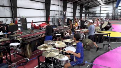 2021 Bluecoats Spring Training: Pit Feature Clip, Percussion Standstill Run