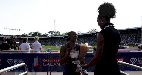 Melissa Jefferson-Wooden Eases to Win in Stockholm | 2026 Diamond League Post-Race Interview
