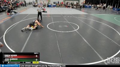 Drew Moser&nbsp;over&nbsp;Jose Barrios