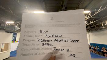 Platinum Athletics - IMPAC [L3 Junior - Medium] 2021 The Regional Summit Virtual Championships