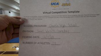 Destin High School [Game Day - Small Varsity] 2023 UCA & UDA December Virtual Challenge