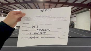 Cali Heat [L1.1 Mini - PREP] 2021 Varsity Virtual Competition Series - Prep & Novice I