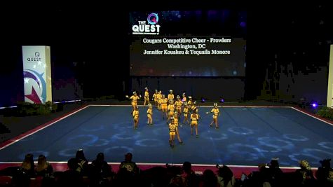 Cougars Competitive Cheer - Prowlers [2020 L1 Performance Rec - Non-Affiliated (12Y - Small)] 2020 The Quest