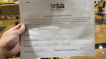Cerritos High School [Varsity - Song/Pom - Novice] 2022 USA Virtual Spirit Regional II