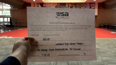 Ironwood High School [HS Group Stunt Intermediate - All Female] 2022 USA Virtual Spirit Regional II