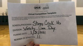 Stoney Creek High School [Varsity - Game Day] 2021 UDA Spirit of the Midwest Virtual Challenge