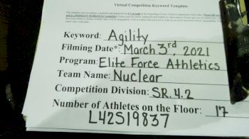 Elite Force Athletics - Nuclear [L4.2 Senior - D2] 2021 Varsity All Star Winter Virtual Competition Series: Event III